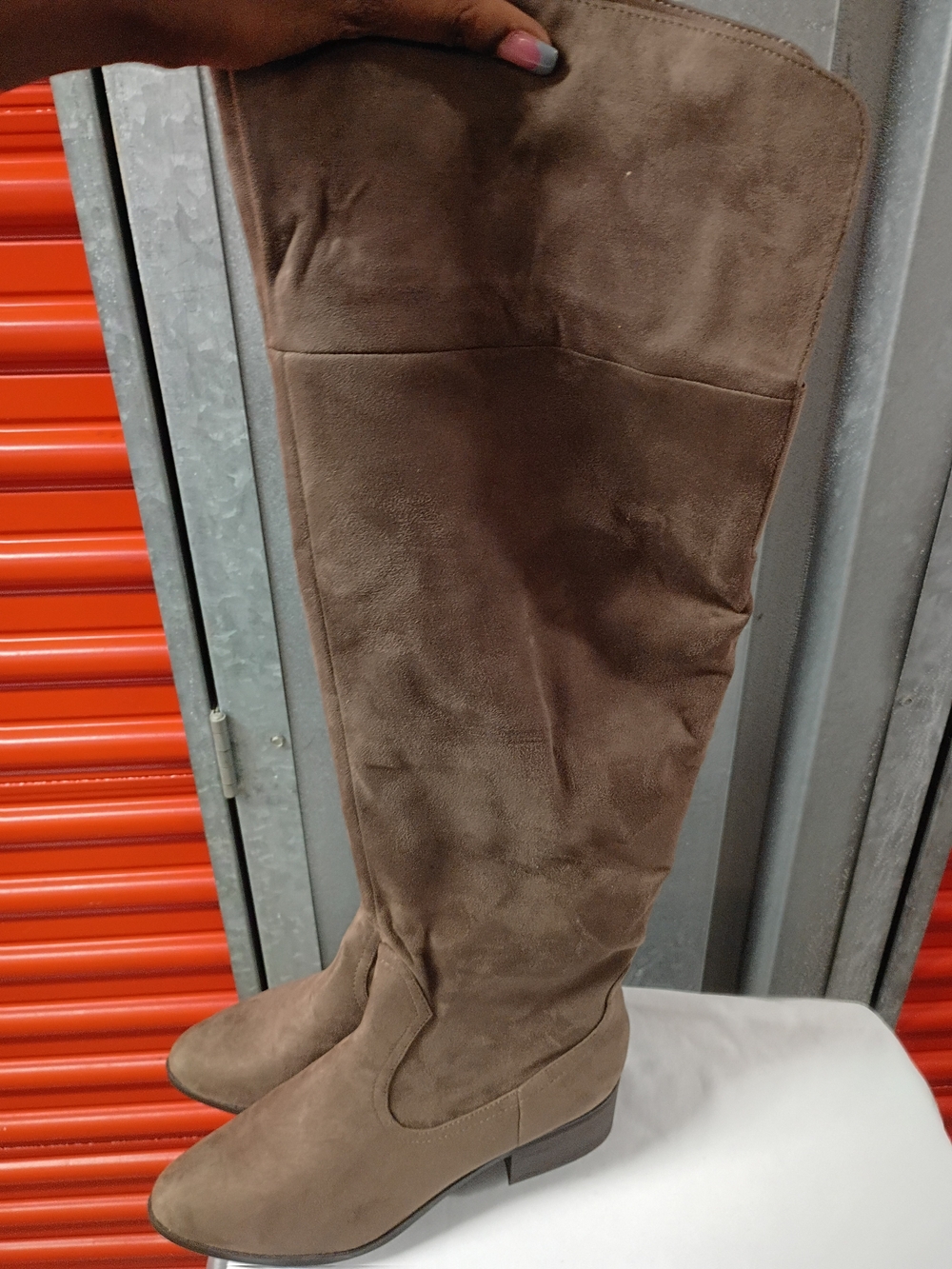 Women’s Brown Suede Over-the-Knee Boots